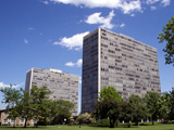 Lafayette Towers 1301 Orleans Street Detroit, Michigan, USA. Architect: Ludwig Mies van der Rohe. Архитектор:   Мис Ван Дер Роэ