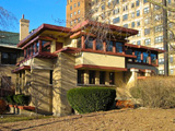 Фрэнк Ллойд Райт (Frank Lloyd Wright): Emil Bach House, Chicago, Illinois (Дом Эмиля Баха, Чикаго, Иллинойс), 1915 