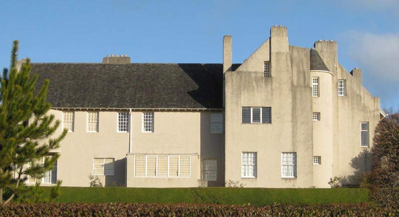 Hill House, Helensburgh, Scotland (Дом на холме в Хелеснбурге, Шотландия). Charles Rennie Mackintosh. Чарльз Рени Макинтош