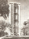 Ebenezer Tower Apartments, 2523 Portland Avenue, Minneapolis, MN, USA. Architect: Thorsen & Thorshov Associates. Архитекторы: Торсен, Торсхоф с сотрудниками. Миннеаполис (шт. Миннесота)