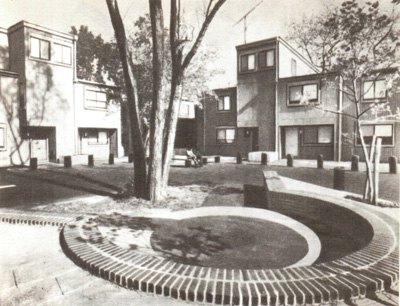 Canterbury Garden, New Haven, Connecticut, USA. Architect: Louis Sauer & Associates. Нью-Хейвен (шт. Коннектикут). Архитектор: Луис Сауэр с сотрудниками