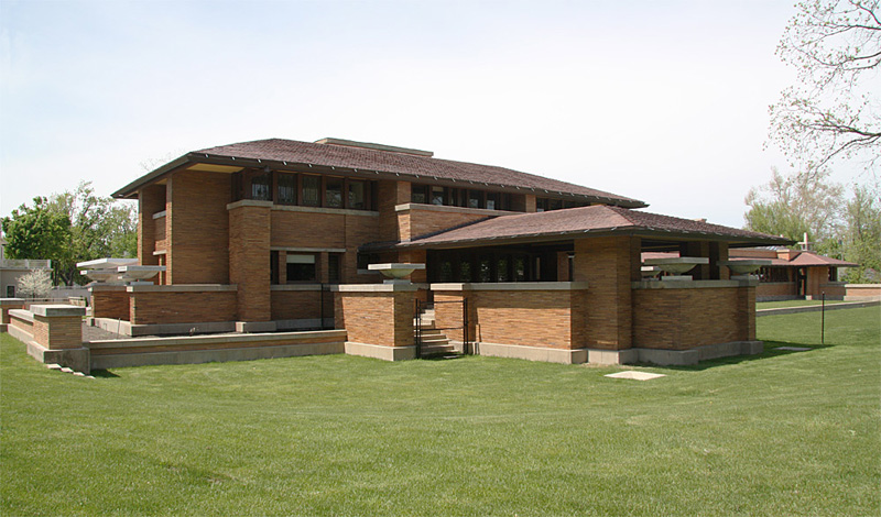 Фрэнк Ллойд Райт (Frank Lloyd Wright): Darwin D. Martin House Complex, Buffalo, New York (Дом Дарвина Д. Мартина, Буффало, Нью-Йорк), 1904—1905; реконструкция 2007