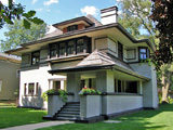 Фрэнк Ллойд Райт (Frank Lloyd Wright): Edward R. Hills House, Oak Park, Illinois (Дом Эдварда Хиллса, Оак-Парк, Иллинойс), 1906; перестроен