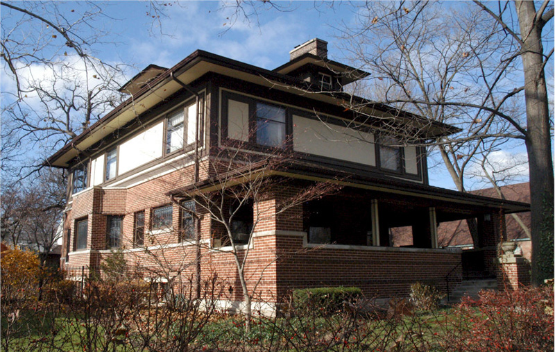 Фрэнк Ллойд Райт (Frank Lloyd Wright): William and Jessie M. Adams House, Chicago, Illinois (Дом Уильяма и Джесси Адамс, Чикаго, Иллинойс ), 1900