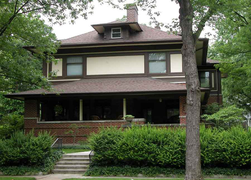 Фрэнк Ллойд Райт (Frank Lloyd Wright): William and Jessie M. Adams House, Chicago, Illinois (Дом Уильяма и Джесси Адамс, Чикаго, Иллинойс ), 1900