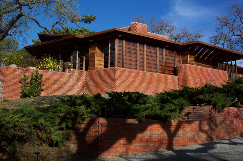 Фрэнк Ллойд Райт (Frank Lloyd Wright): Hanna-Honeycomb House (At Stanford University), Palo Alto, California (Резиденция Hanna-Honeycomb, Стэндфордский университет, Пало Альто, Калифорния), 1937